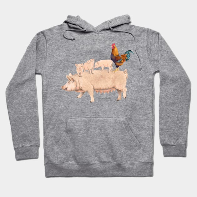 Piggy Back Ride Hoodie by Julie Townsend Studio